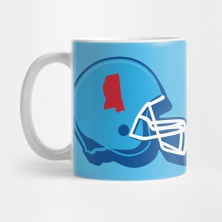 Mississippi Outline Football Helmet Mug